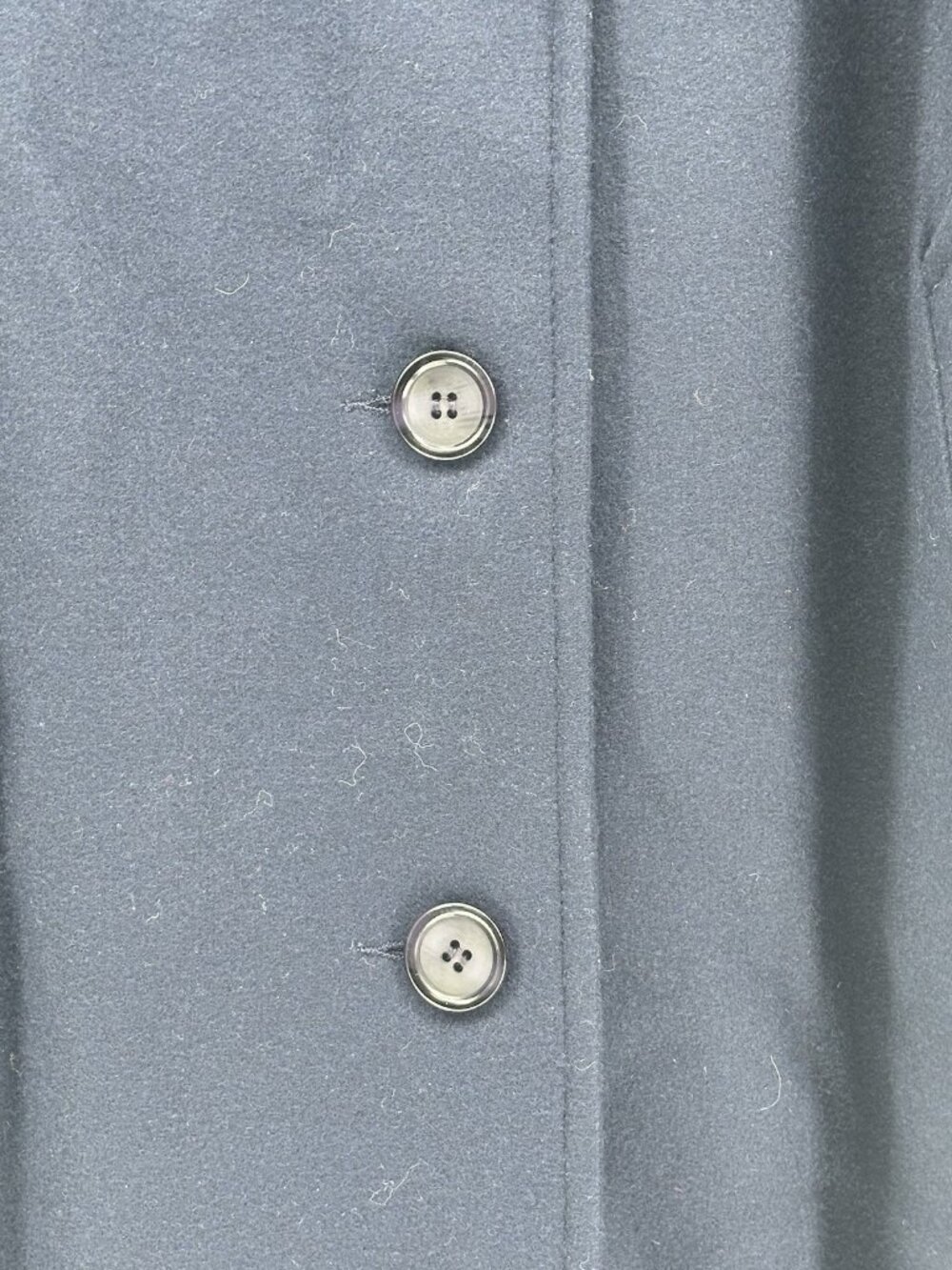 Worthington Size 8A Blue Knee Length Coat Wool Blend Lined - Picture 10 of 13